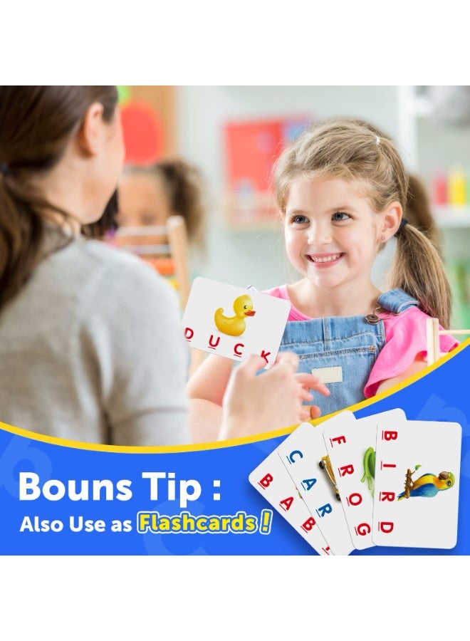 Halamodo آلة لعب مطابقة البطاقات الحرفية | لعبة تعلم الكلمات الممتعة للأطفال | لعبة تعليمية للكلمات الإنجليزية | قارئ لتعليم النطق والكتابة في مرحلة التعلم المبكر | لعبة إدراكية تفاعلية للمرحلة ما قبل المدرسة | هدايا عيد الميلاد للأولاد والبنات - Image 4